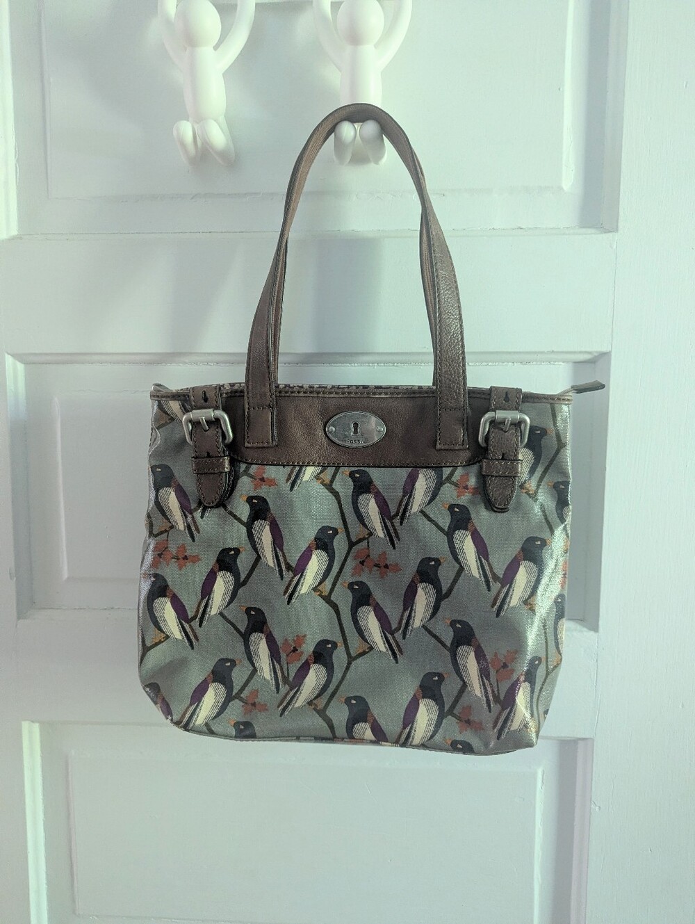 Fossil Bird-Print Tote Bag x1